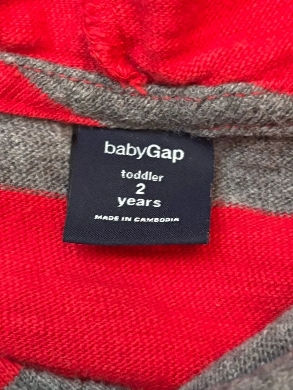 GAP striped hooded